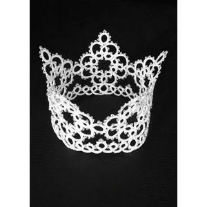 White Lace Bridal Crown