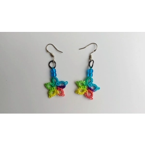 Rainbow Flower Earrings