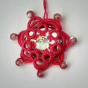 Tatted Pink Sun Catcher