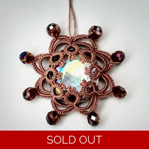 Tatted Pink Carnival Sun Catcher