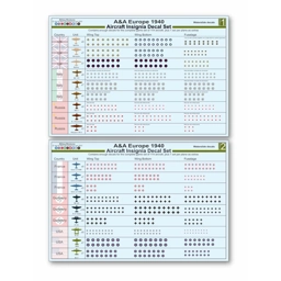 Europe 1940 Aircraft Decal Set