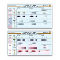 Pacific 1940 Aircraft Decal Set