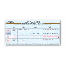 Pacific 1940 Ground Unit Decal Set