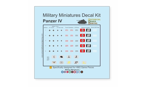 Decal Kit - Panzer IV