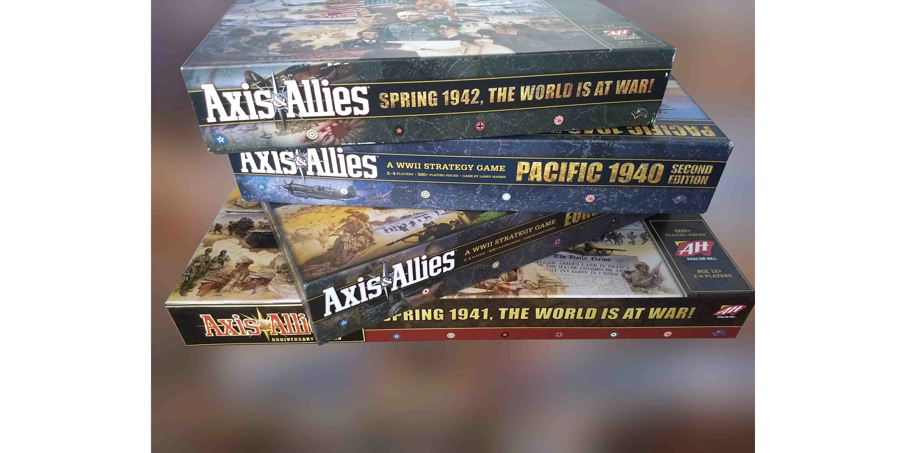 We custom paint the major versions of the Axis & Allies games