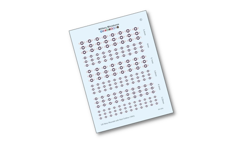 US Navy Roundel with Red Outline (1943)