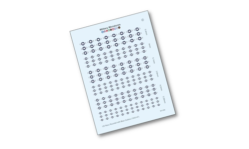 US Navy Roundel with Blue Outline (1943-47)