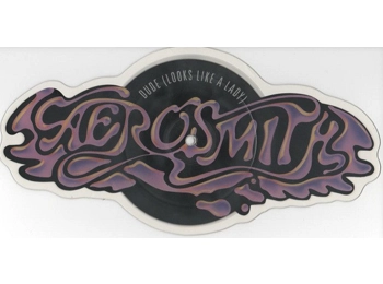 Aerosmith ‎– Dude Looks Like A Lady  - UK Limited Edition 2 Track 7" Shaped Picture Disc