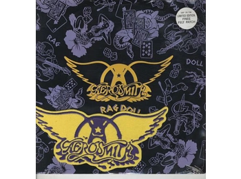 Aerosmith ‎– Rag Doll - UK Limited Edition 3 Track 12" c/w Free Felt Patch& Hype Sticker