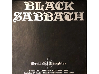 Black Sabbath - Devil And Daughter - UK Limited Edition Single Sided 7" Box SEt inc Stencil 7 postcards