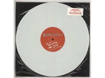 Bon Jovi ‎– Living In Sin - UK Limited Edition 3 Track 12" White Vinyl In PVC Slleve c/w Card Insert & Hype Sticker