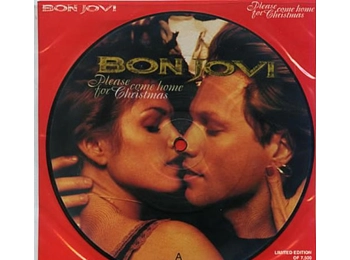 Bon Jovi ‎– Please Come Home For Christmas - UK Limited 2 Track 7" Picture Disc In PVC Sleeve c/w Custom Insert Promotional Copy