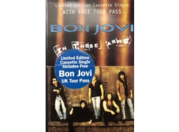 Bon Jovi - In These Arms - UK Limited Edition 2 Track Cassette Single In Box c/w Tour Pass