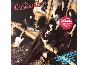 Cinderella ‎– Heartbreak Station- UK 11 Track 1st Issue Black Vinyl c/w Hype Sticker