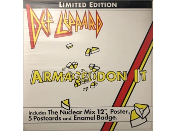 Def Leppard - Armageddon It  The Nuclear Mix  - UK Limited Edition 3 Track 12" Box Set inc 5 Poscards & Enamel Badge