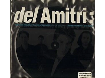 Del Amitri ‎– Move Away Jimmy Blue - UK Limited Edition 4 Track Etched Disc In Custom Printed PVC Sleeve c/w Hype Sticker