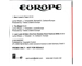 Europe ‎– New Love In Town - MEGA RARE 3 Track Promotional CD Single In PVC Sleeve c/w Custom Insert