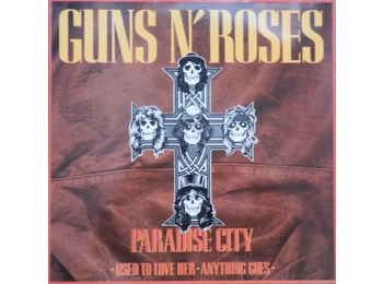 Guns N' Roses ‎– Paradise City - 12" 3 Track Black Vinyl Maxi-Single c/w White Inner Sleeve