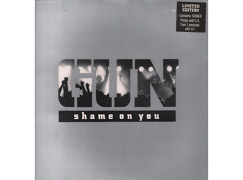 Gun  ‎– Shame On You - UK Limited Edition 2 Track 12" In Special Die Cut Sleeve
