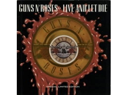 Guns N' Roses ‎– Live And Let Die - UK Limited Edition 2 Track Orange Vinyl In Die Cut Sleeve