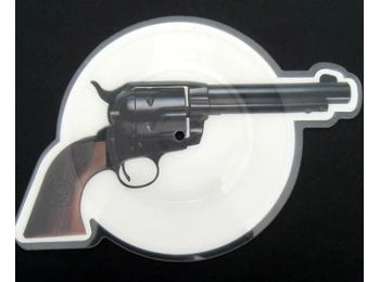Guns N' Roses ‎– Paradise City - Rare UK Limited Edition 2 Track 7"  GUN Shaped Picture Disc With Mispressed White Surround
