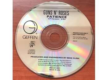 Guns N' Roses - Patience - US 1 Track Promotional CD