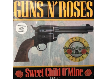 Guns N' Roses - Sweet Child O' Mine Remix - UK Limited Edition 7" Black Vinyl - Contains Free Sticker