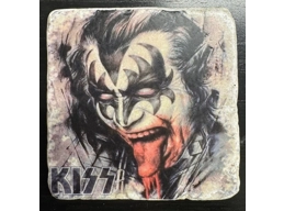 KISS - Natural Marble Coaster c/w Cork Back
