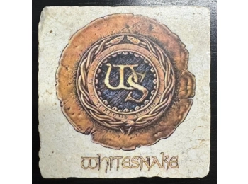 Whitesnake - Natural Marble Coaster c/w Cork Back