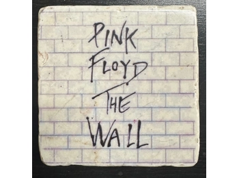 Pink Floyd The Wall - Natural Marble Coaster c/w Cork Back