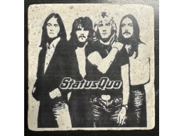 Status Quo - Natural Marble Coaster c/w Cork Back