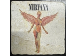 Nirvana - Natural Marble Coaster c/w Cork Back