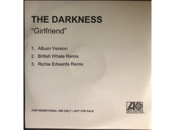 The Darkness ‎– Girlfriend - UK 3 Track Promotional CD In PVC Sleeve c/w Printed Insert