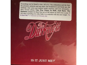 The Darkness ‎– Is It Just Me - UK 1 Track Promotional CD Single In Custom Card Sleeve c/w Info Sticker