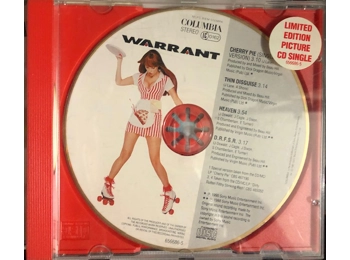 Warrant ‎– Cherry Pie Single Version - UK Limited Edition 4 Track Picture CD Single