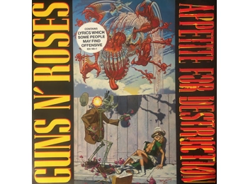 Guns N' Roses ‎– Appetite For Destruction - UK 1st Press 12 Track Black Vinyl LP