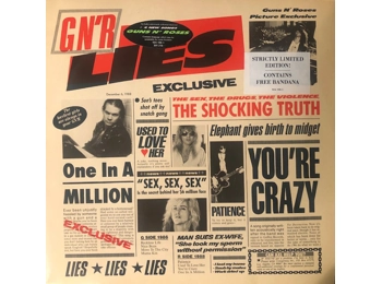 Guns N' Roses ‎– G N' R Lies - UK Limited Edition 8 Track Black Vinyl c/w Free Bandana