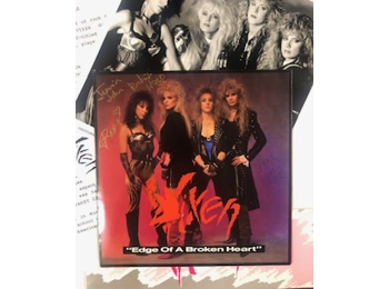 Vixen  ‎– Edge Of A Broken Heart - Edge Of A Broken Heart - UK Promotional A4 Fully Autographed Press Pack