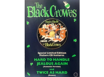 The Black Crowes - Hard To Handle - UK 2 Track Picture CD On Promotional A4 Card Display