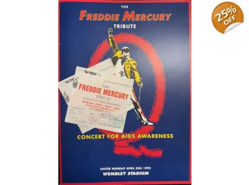 Queen - Freddie Mercury Tribute Programme April 20th 1992 Wembley Stadium