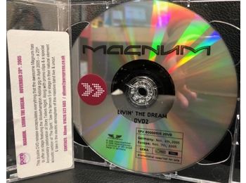 Magnum ‎– Livin' The Dream - RARE 2 x Promotional DVD In Custom Stickered Jewel Case
