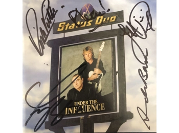 Status Quo - Under The Influence - UK First Press 12 Track CD Album - Autographed