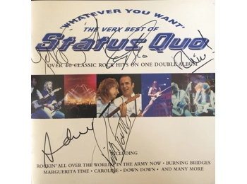 Status Quo - Whatever You Want - The Very Best Of Status Quo - UK 41 Track 2 x CD - Autographed