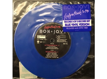 Bon Jovi - Lay Your Hands On Me - Limited Edition 7" Blue Vinyl In PVC Sleeve