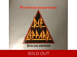 Def Leppard - Pour Some Sugar On Me - UK Limited Edition 2 Track Shaped Picture Disc In Gatefold Wallet