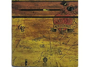 Alice Cooper ‎– School's Out - UK 9 Track Vinyl Lp In Fold Up Desk Sleeve