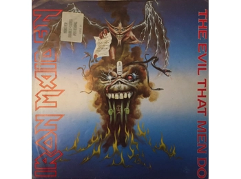 Iron Maiden ‎– The Evil That Men Do - UK Limited Edition 3 Track 12" Housed In Fold Out Poster Sleeve