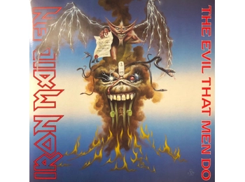 Iron Maiden - The Evil That Men Do - UK Limited Edition 2 Track 7" Black Vinyl In Gatefold Sleeve
