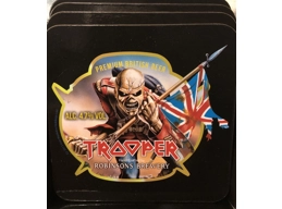Iron Maiden - Trooper Beer - Vintage Promotional Beer Mat Met