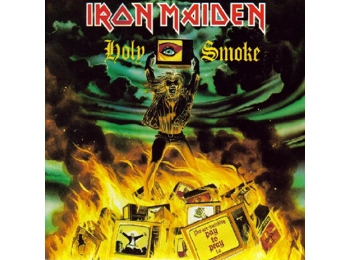 Iron Maiden ‎– Holy Smoke - UK Limited Edition 3 Track 12" Single c/w Huge Tour Poster & Hype Sticker